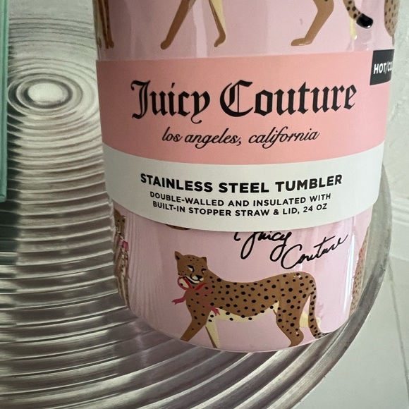 Juicy Couture NWT Pink Themed Stainless Steel
24 oz hot and cold tumbler - Picture 10 of 12